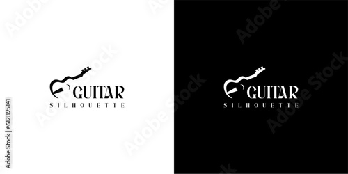 acoustic guitar icon. Thin, Light, Regular And Bold style design isolated on white background