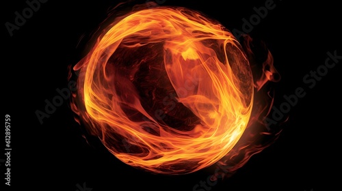 Inferno Orb  Fire Ball of Fire - Generative AI