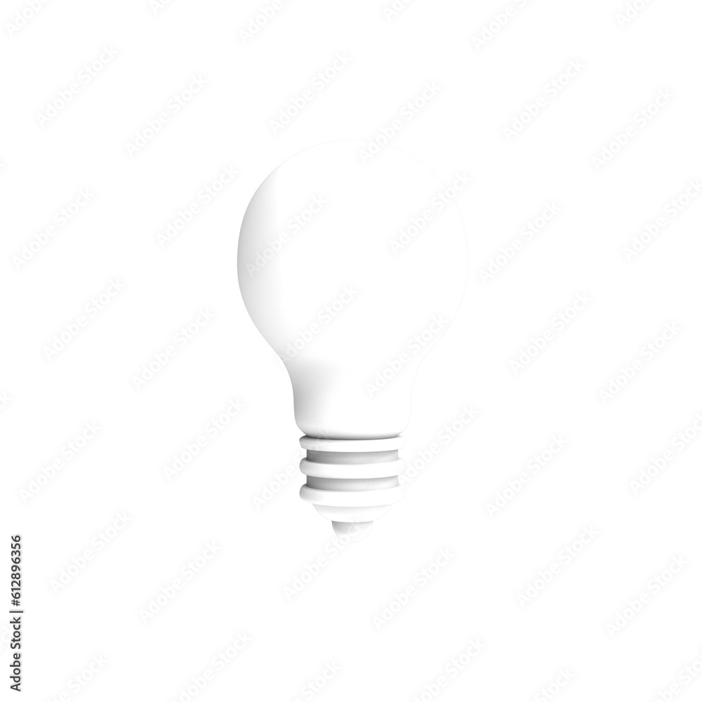 3d render white light bulb idea concept 3d illustration 3d render white light bulb idea concept 3d illustration