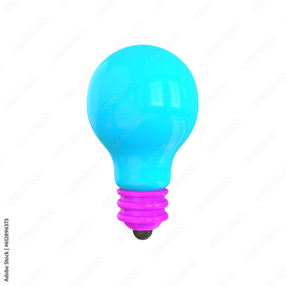 3d render light bulb idea concept 3d illustration 3d render light bulb idea concept 3d illustration