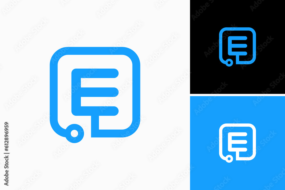 stethoscope and documents logo vector premium template stethoscope and documents logo vector premium template