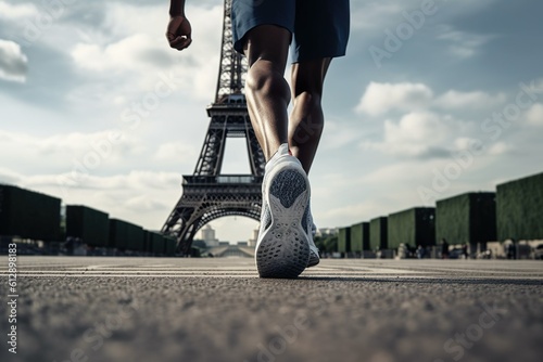 Atletismo en París . IA GENERATOR