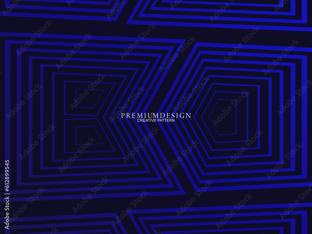 Premium background design with dark blue stripes pattern. Vector horizontal template, for digital lux business banners, contemporary formal invitations, luxury vouchers, gift certificates, etc.