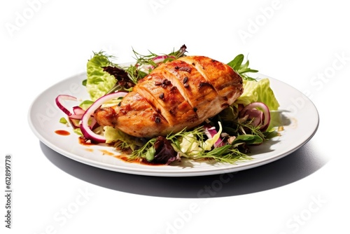 Plate of Grilled Chicken wi...
