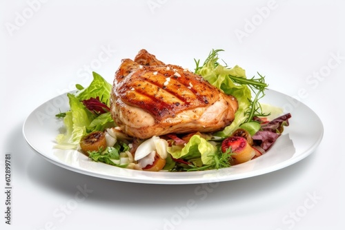 Plate of Grilled Chicken wi...