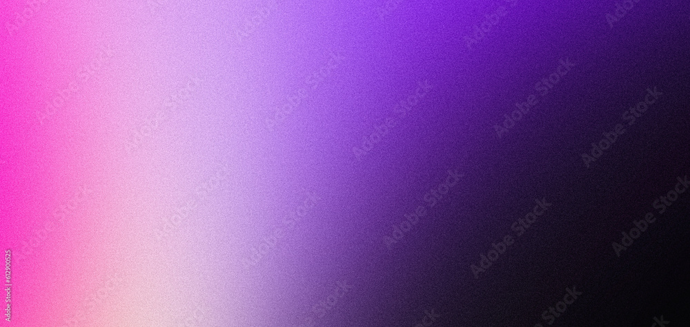 Obraz premium Blurred color gradient purple blue black grainy color gradient background dark abstract backdrop banner poster card wallpaper website header design