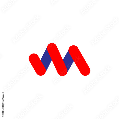 Abstract letter MM logotype modern logo design idea vector template . MM Logo Monogram Double M Logo.MM logo design with a business card template.