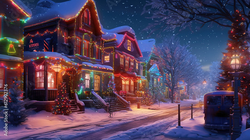 Christmas Lights. Generative ai