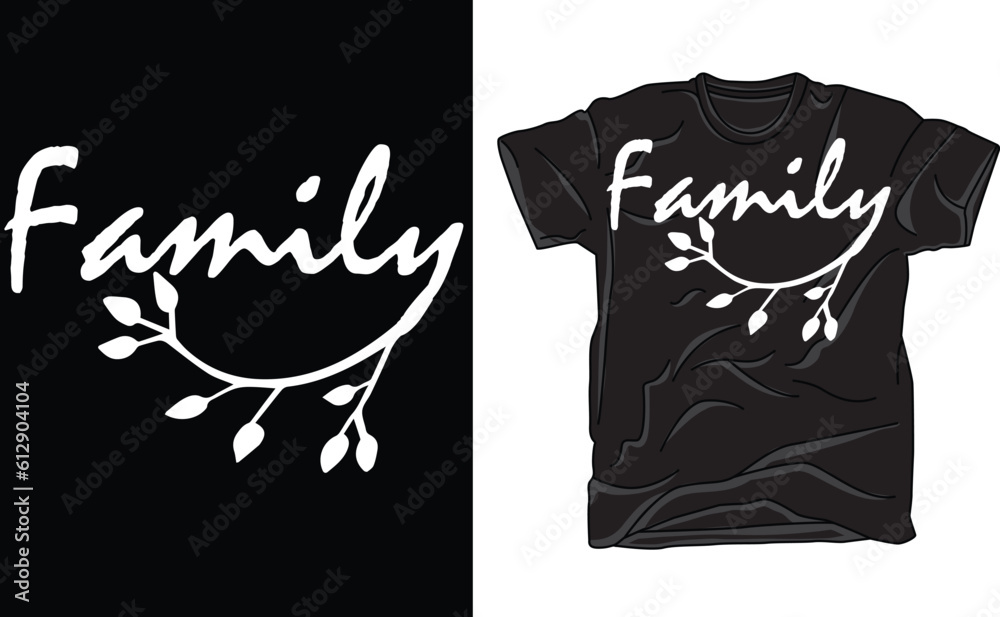 Family Cursive, Family Wall Decor, Family, Family Design, Hand-lettered