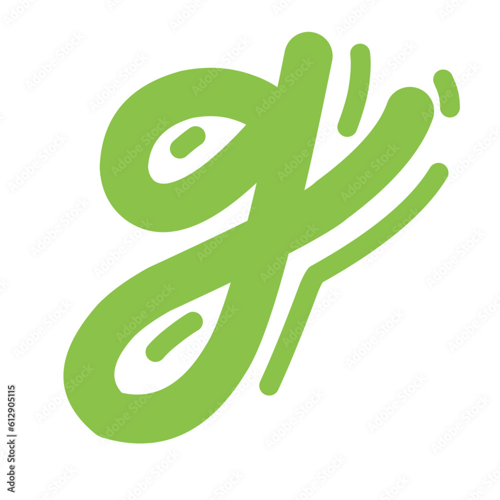 Fototapeta premium Simple Font Line Rounded