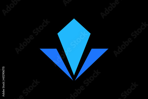 shining stone logo vector premium template