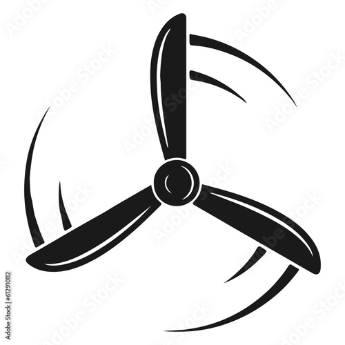 Airplane propeller icon