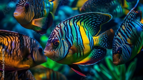 Colourful fish swim among vibrant coral in a stunning underwater display.