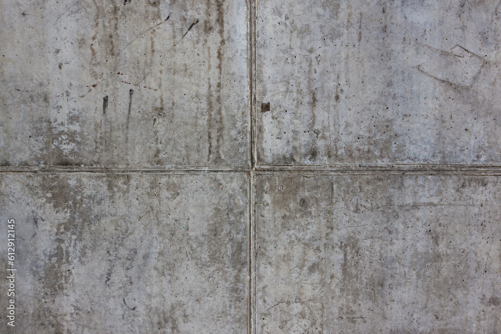 Fototapeta premium Vintage grey painted plaster concrete wall background. Dark edged