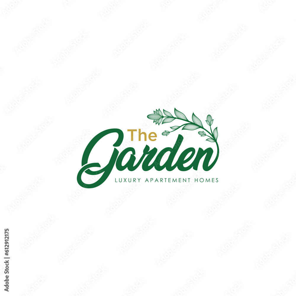 Fototapeta premium abstrack logo design garden green concept design