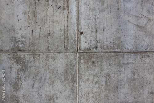 Vintage grey painted plaster concrete wall background. Dark edged © romantsubin