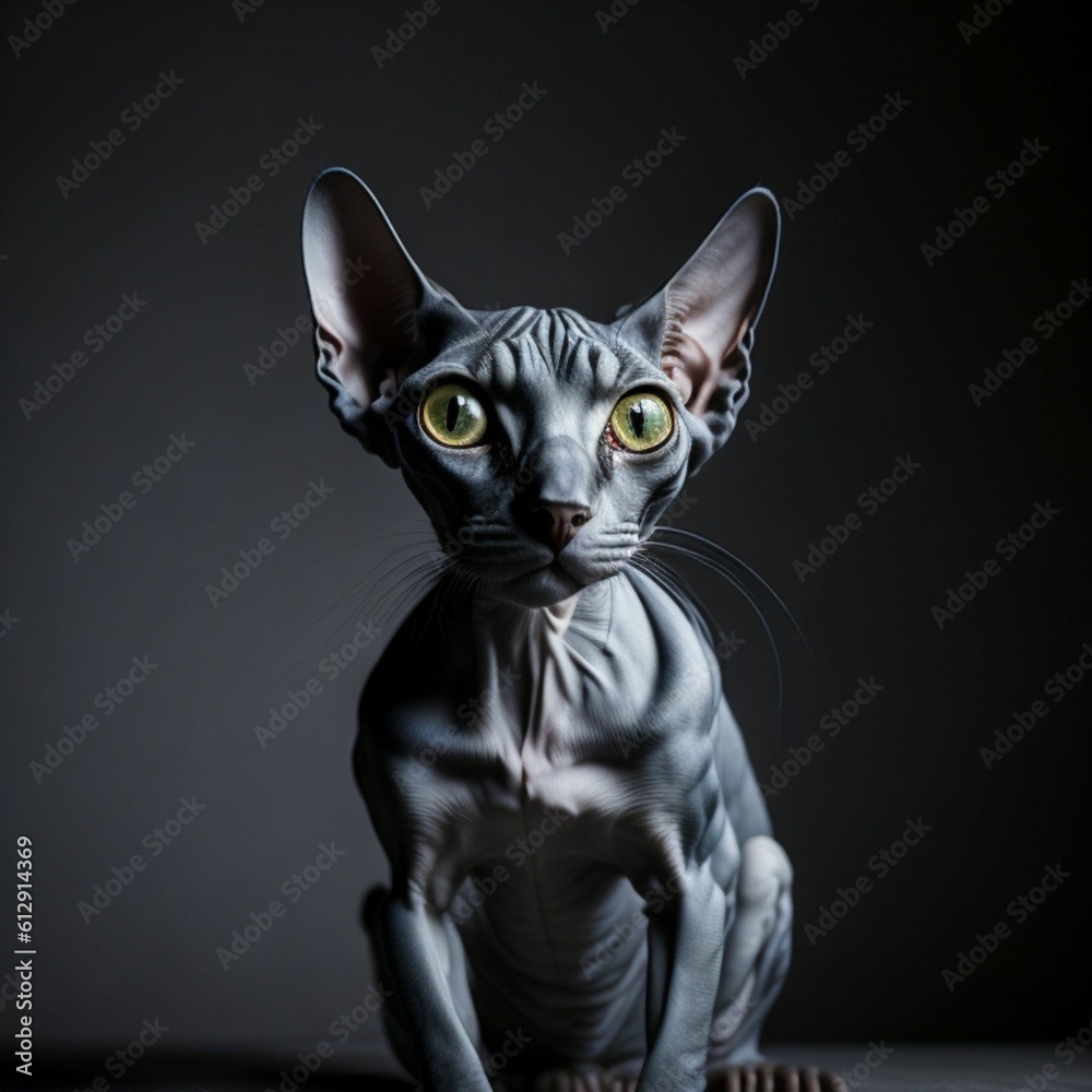 Sphynx cat photography, generative ai