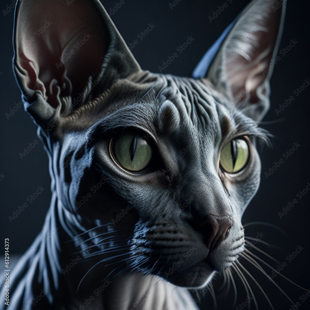 Sphynx cat photography, generative ai