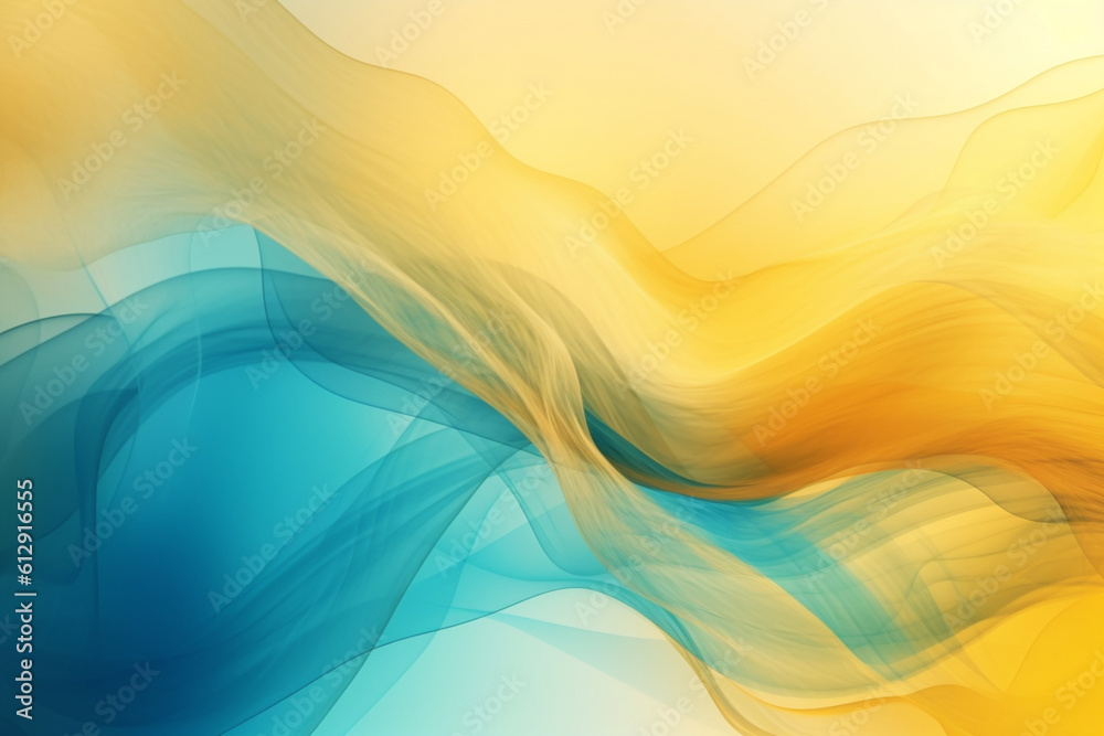 abstract colorful background with waves | Generate AI