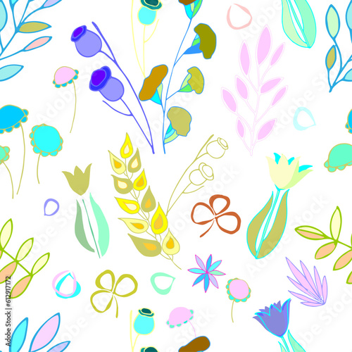 floristry, flowers, background, abstraction, leaves, petals, flower, arrangement, digital art