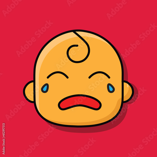Crying Face Cute Baby Face Emoji