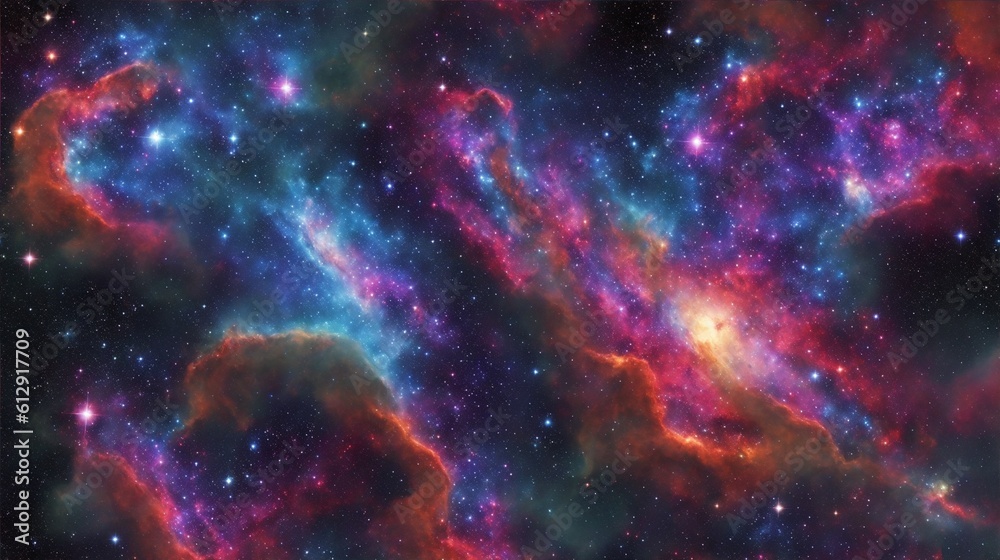 background with stars AI Generative 