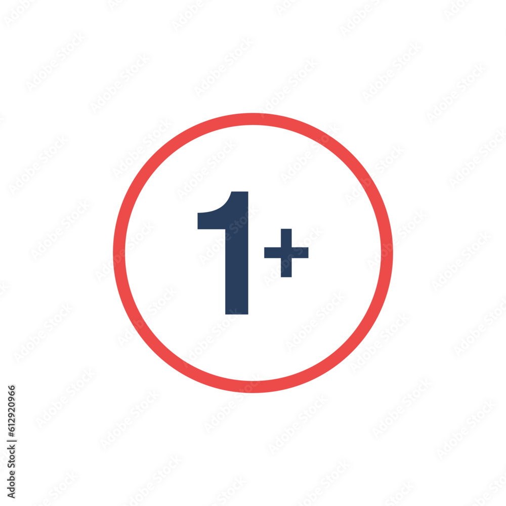Age Restrictions Limit Sign Icon Template Age Restrictions Limit Sign Icon Template