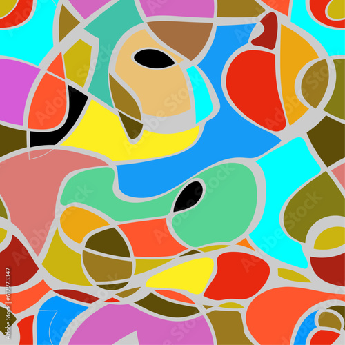 floristry geometry background abstraction leaves petals composition line shapes