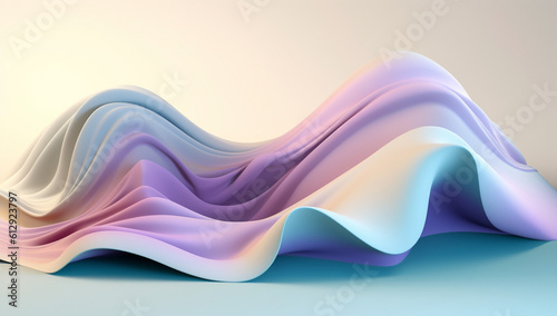 Paper Fantasia: Contemporary Abstract Wave Texture in Handmade Art, Generative AI