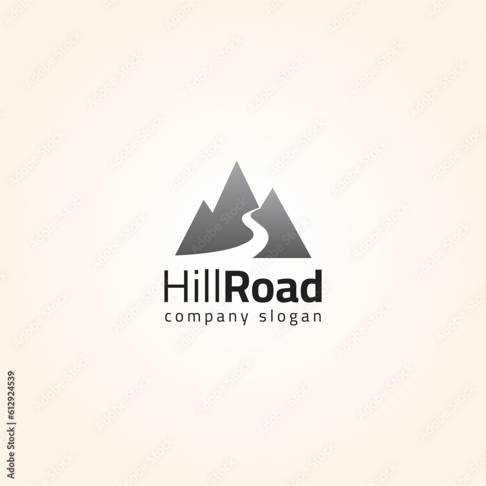 Fototapeta premium Hill Road Logo