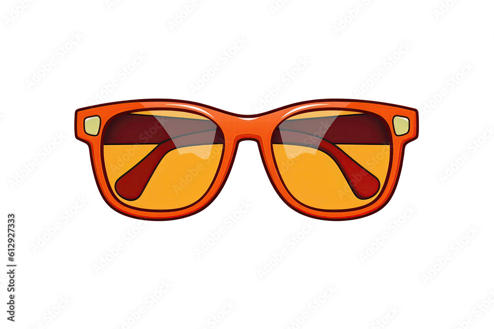Sunglasses Sticker On Isolated Transparent Background, Png. Generative AI