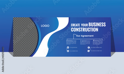 Digital marketing facebook cover banner template. Professional marketing agency facebook cover design in vector format.
