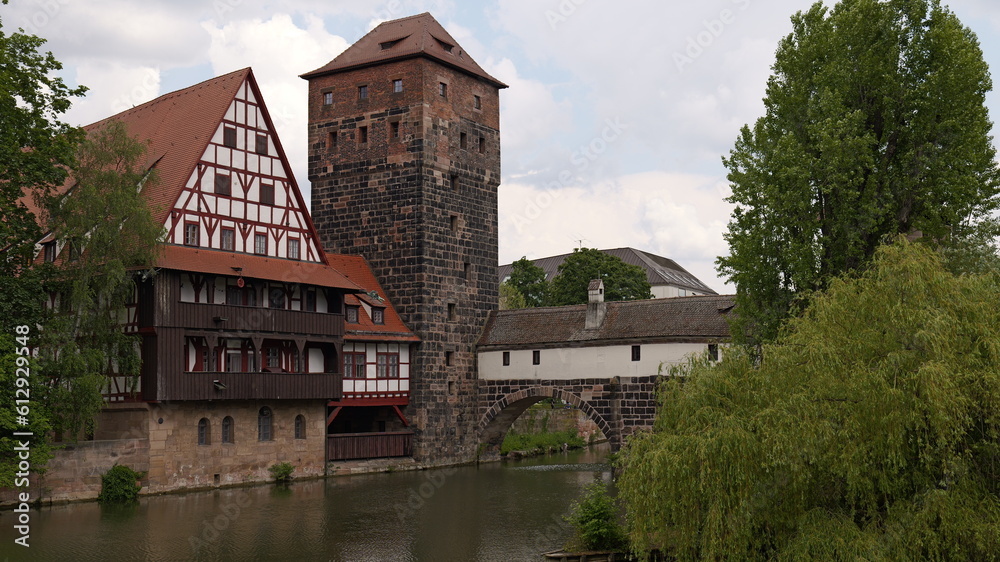 Fototapeta premium In der Alten Stadt am Fluss