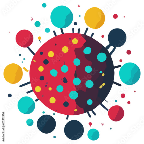 Virus vectors. monkeypox Virus. transparent Background. Corona. Vector Illustration. web