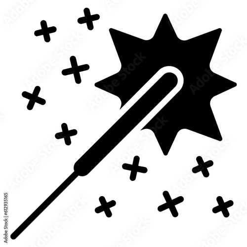 Sparkler glyph icon