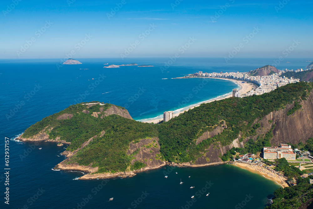 Famous View of Rio de Janeiro Coast from the Sugarloaf Mountain