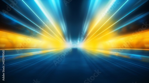 Futuristic Light Rays illustration, generative ai