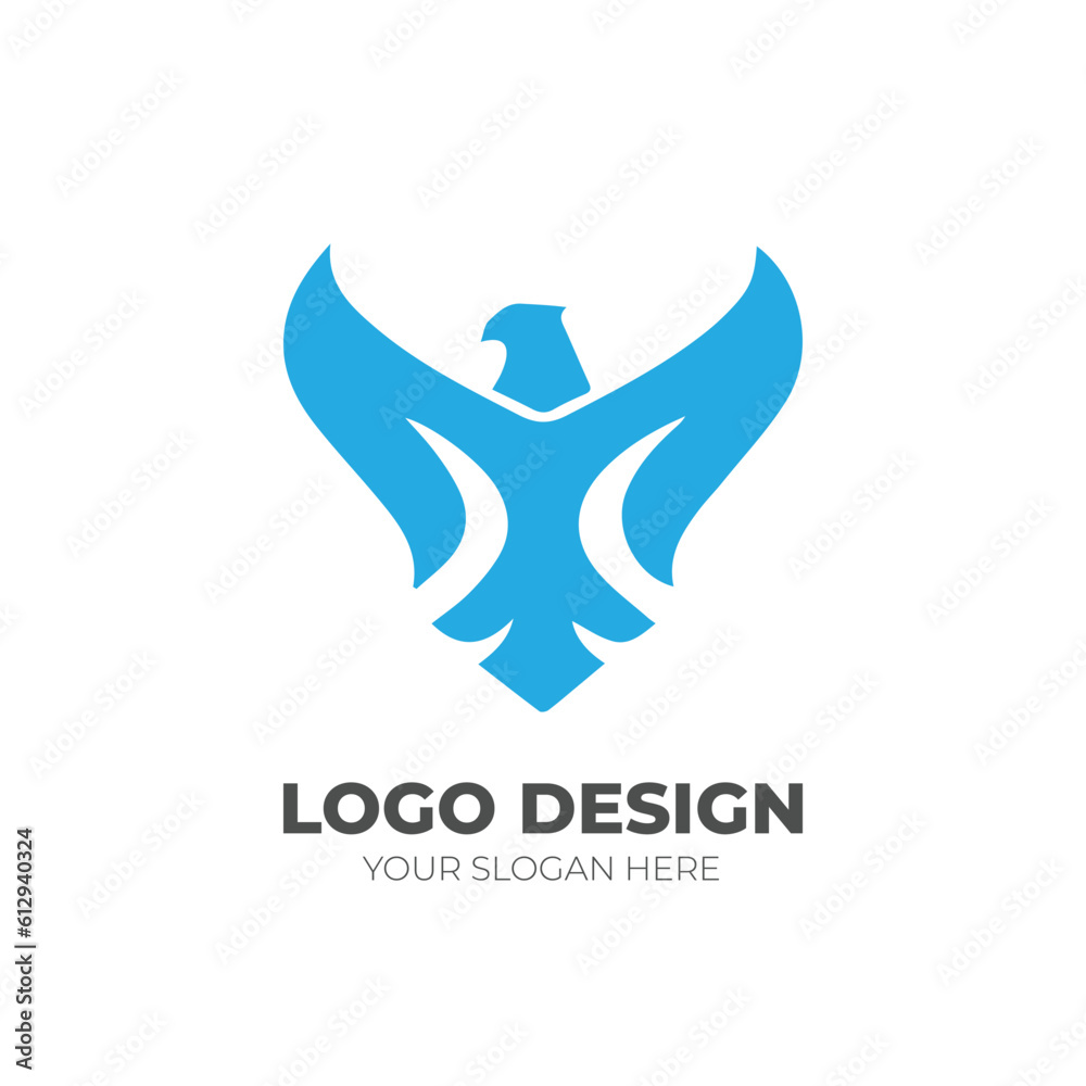Bird monogram logo Design Bird monogram logo Design
