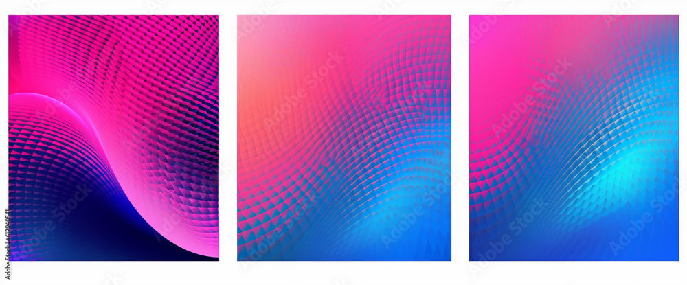 set of abstract backgrounds, Generative AI set of abstract backgrounds, Generative AI