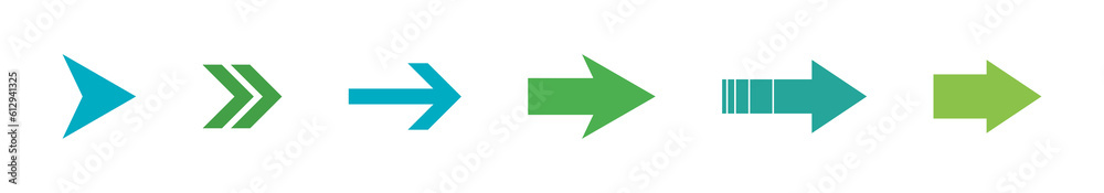 Arrow icon set. Forward, next, previous, direction signs Arrow icon set. Forward, next, previous, direction signs