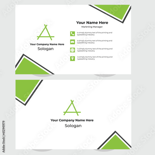 Creative Business card design photo