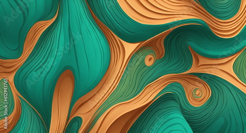 Background with waves. Vector.AI