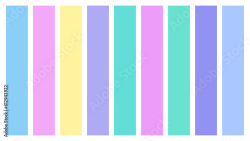 Holographic color palette swatches, 16x9 L vector setup