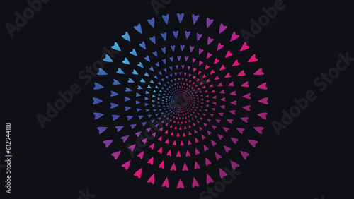 blue and white spiral