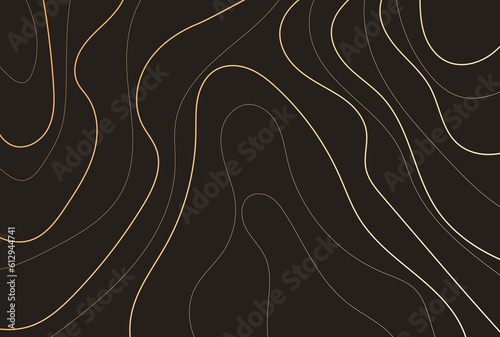  Wave golden lines textures in dark background