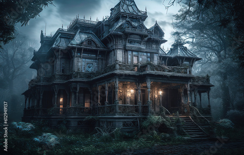 Mysterious Haunted Mansion © FloxyArt