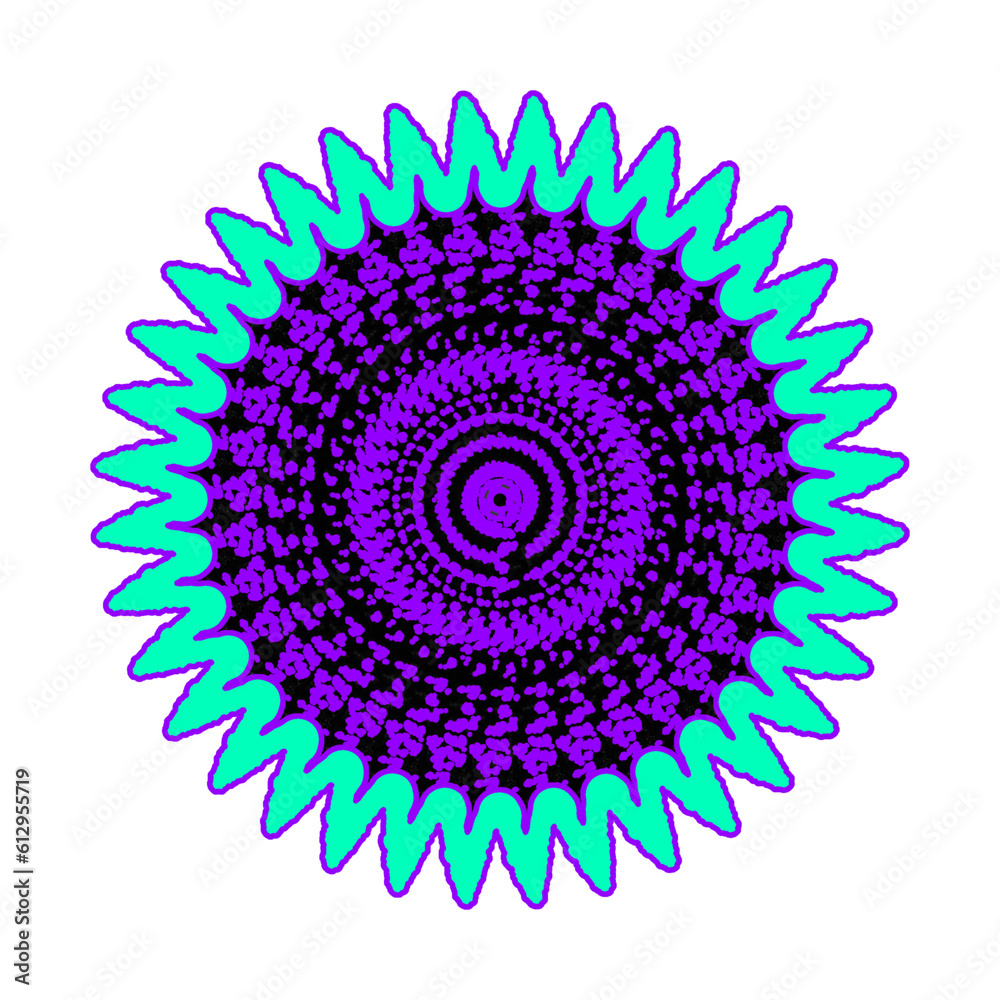 Sunflowers in Vivid Blue Petals and Purple Pollen Sunflowers in Vivid Blue Petals and Purple Pollen