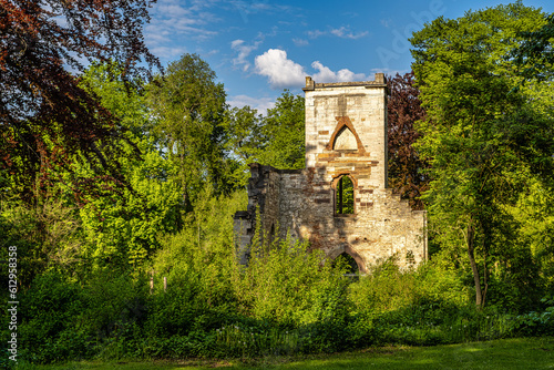 House of the Templers in public park at the river Ilm in Weimar, Thuringia, Germany. photo