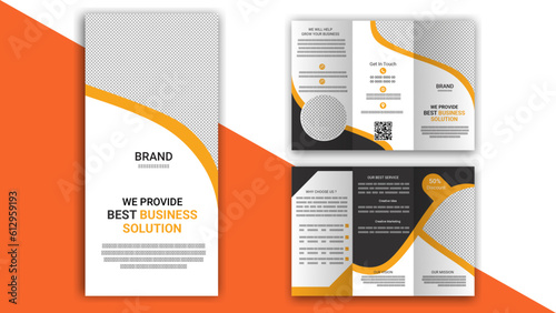 Corporate trifold brochure design 