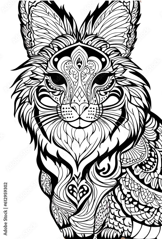 Obraz premium coloring page